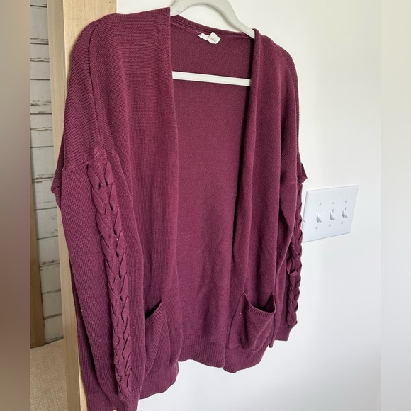 Burgundy Cardigan - Picture 1 of 3
